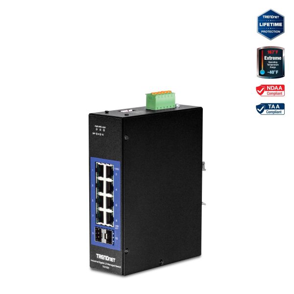TRENDnet Industrial Gigabit L2 Managed DIN Rail Switch-1