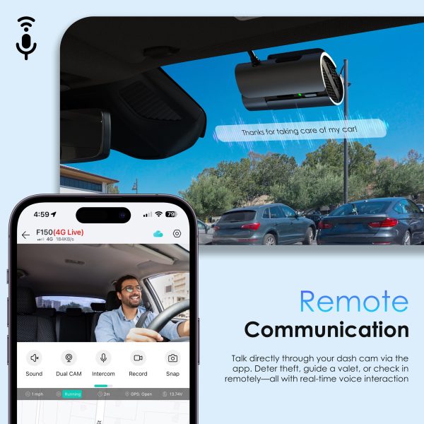Rexing 4G LTE Dash Cam 2 Channel GPS Parking Mode Alerts-7