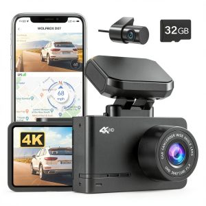 WOLFBOX D07 4K Dual Dash Cam Wifi GPS Night Vision-0