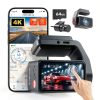 REDTIGER A4 4K Dash Cam WiFi GPS Touch Screen Voice Control-0