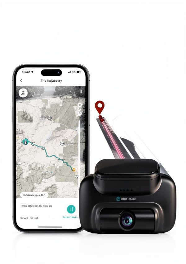 REDTIGER 4G Dash Cam Front Rear Live Stream GPS Tracking-7