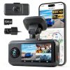REDTIGER A6 3 Channel Dash Cam 4K GPS WiFi Touch Screen-0