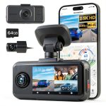 REDTIGER A6 3 Channel Dash Cam 4K GPS WiFi Touch Screen-0