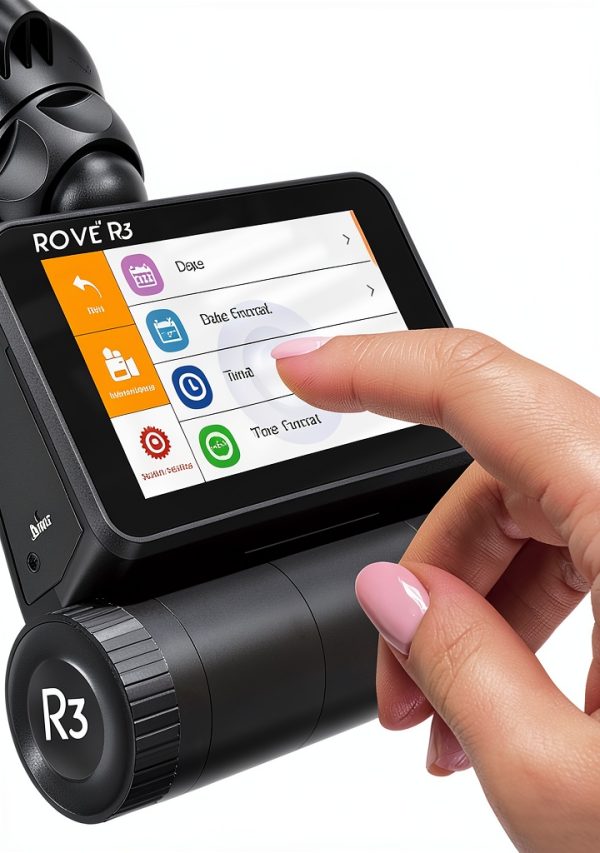 ROVE R3 Triple Channel Dash Cam Touch Screen WiFi GPS-5