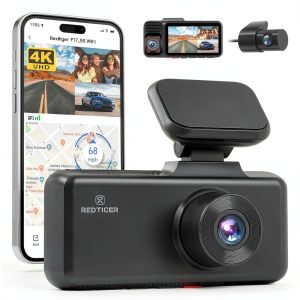 REDTIGER 4K Dash Cam Touch Screen Voice Control GPS-0