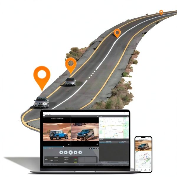 WOLFBOX 4K Mirror Dash Cam 12 Inch Screen WiFi GPS-6
