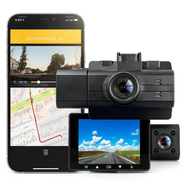 GekoGear Scout Pro 2K 3 Channel Dash Cam Black-6