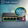 TRENDnet 5 Port Gigabit PoE Switch 60W Budget 200m Range-9